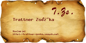 Trattner Zsóka névjegykártya