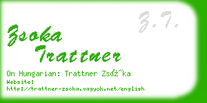 zsoka trattner business card